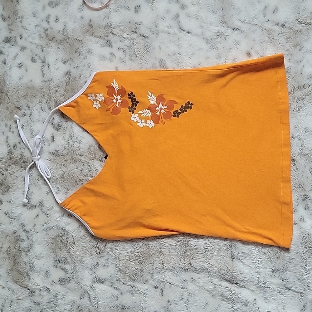 Y2K Hawaiian Halter Top